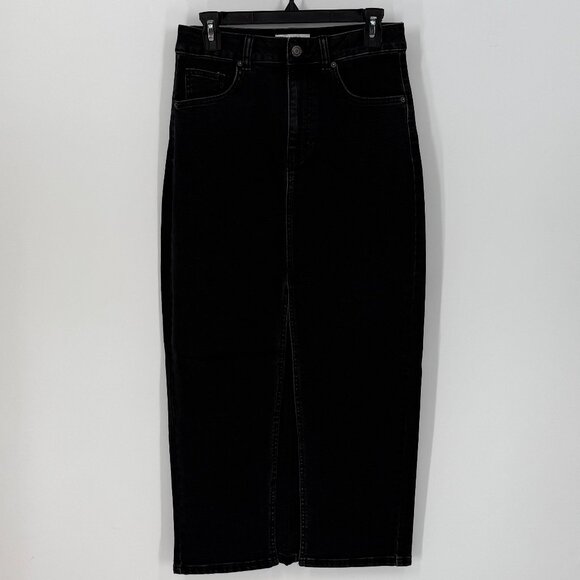Women's Asos Design Denim Maxi Skirt 6 - Picture 1 of 3